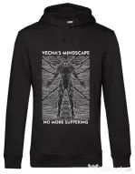 Hanorac barbat cu gluga vecna's mindscape Negru