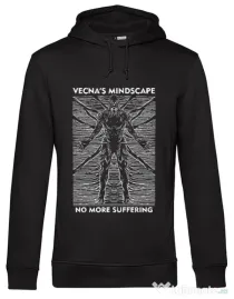 Hanorac barbat cu gluga vecna's mindscape Negru