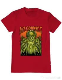 Tricou personalizat barbat WE CONNECT Rosu