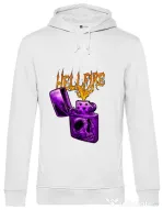 Hanorac barbat cu gluga HELLFIRE Alb