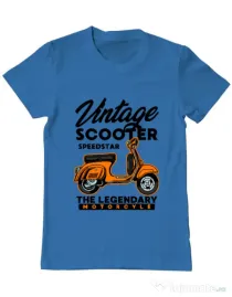 Tricou personalizat barbat SCOOTER SPEEDSTAR Albastru azuriu