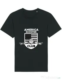 Tricou STANLEY STELLA barbat AMERICA SCOOTER CLUB Negru