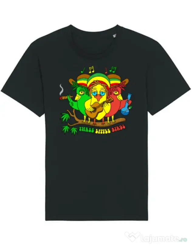 Tricou STANLEY STELLA barbat Three Little Birds Negru