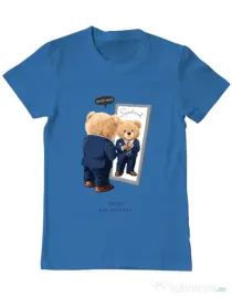 Tricou personalizat barbat Dress for success Albastru azuriu