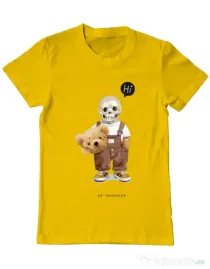Tricou personalizat barbat Be yourself Galben