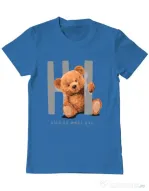 Tricou personalizat barbat Nice to meet you Albastru azuriu