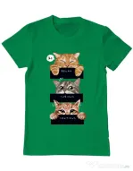 Tricou personalizat barbat Relax,curious,cautious Verde mediu