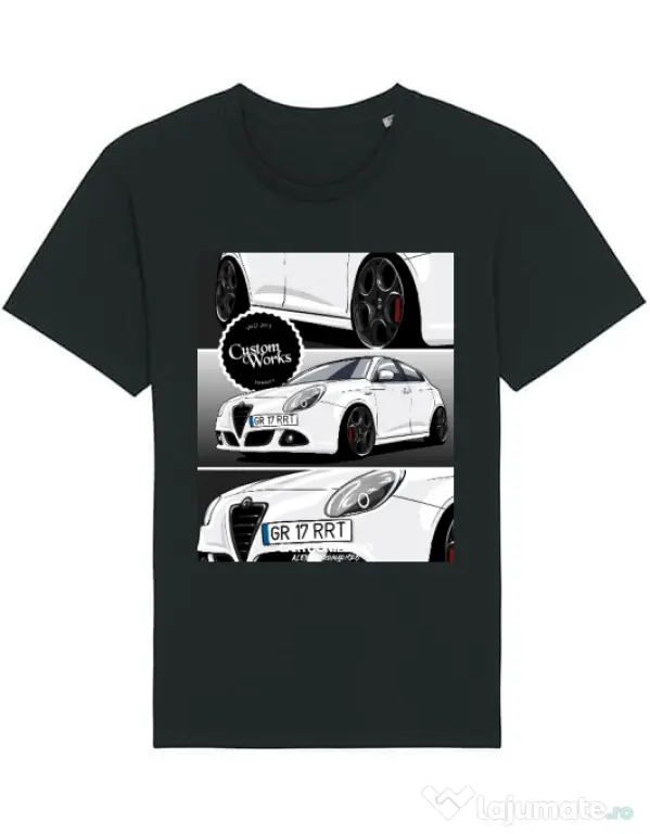 Tricou STANLEY STELLA barbat Robert - Alfa Romeo Negru