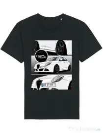 Tricou STANLEY STELLA barbat Robert - Alfa Romeo Negru