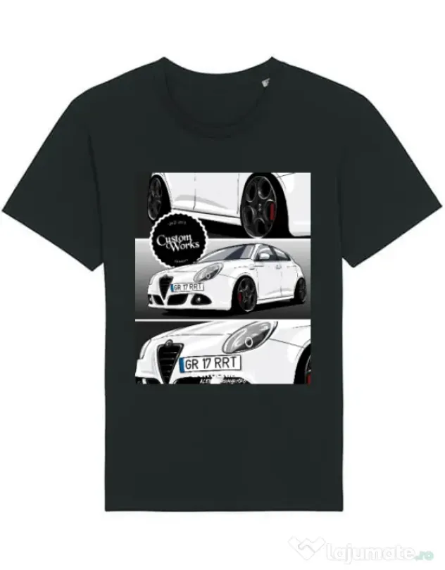 Tricou STANLEY STELLA barbat Robert - Alfa Romeo Negru