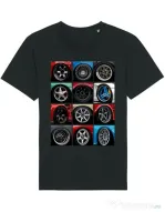 Tricou STANLEY STELLA barbat wheels Negru