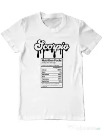Tricou personalizat barbat Zodiac | Scorpion Alb