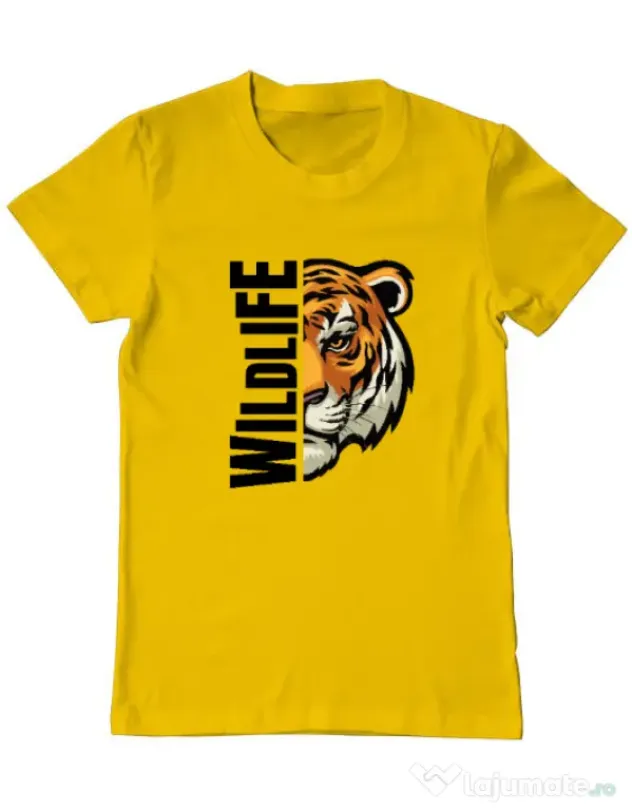 Tricou personalizat barbat WildLife Galben