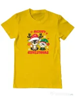 Tricou personalizat barbat Prietenii lui Mos Craciun Galben