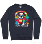Bluza personalizata barbat BULLDOG 101 Denim inchis