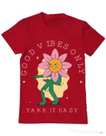 Tricou personalizat barbat oversize M&D 29 Rosu