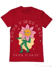 Tricou personalizat barbat oversize M&D 29 Rosu