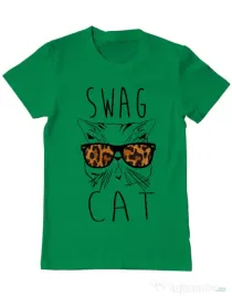Tricou ADLER barbat Swag cat Verde mediu
