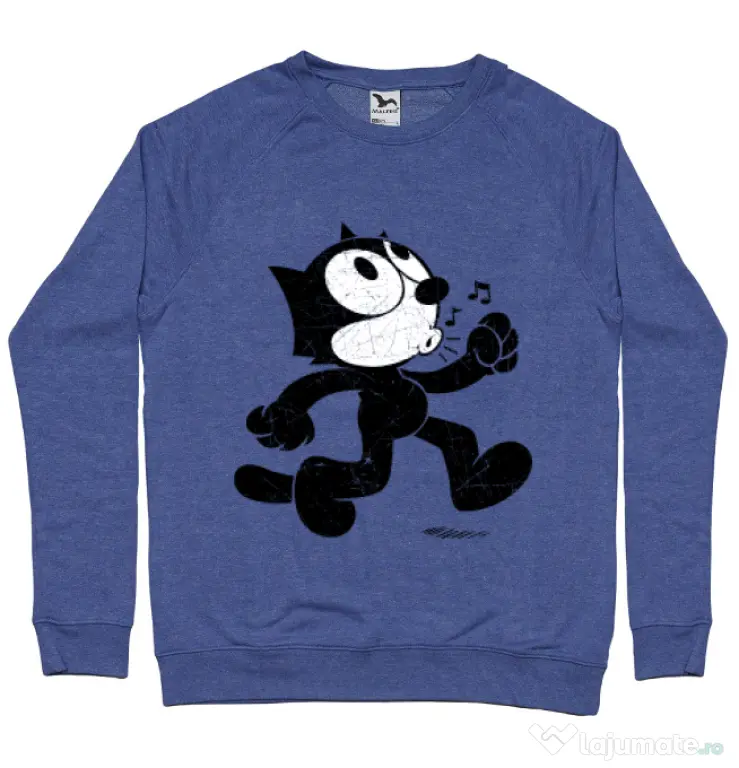 Bluza ADLER barbat Felix the cat Albastru melanj