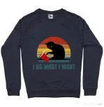 Bluza ADLER barbat I do what i want Denim inchis