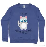 Bluza ADLER barbat Under my control Albastru melanj