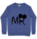 Bluza ADLER barbat Mr Mickey Albastru melanj