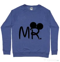 Bluza ADLER barbat Mr Mickey Albastru melanj