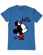 Tricou ADLER barbat His Minnie Albastru azuriu