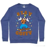 Bluza ADLER barbat Stay Goofy Albastru melanj