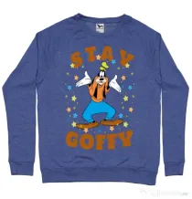 Bluza ADLER barbat Stay Goofy Albastru melanj