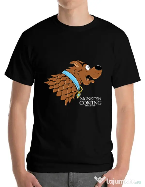 Tricou ADLER barbat Monster is coming Negru