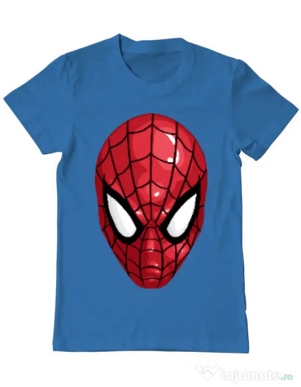Tricou ADLER barbat Spiderman mask Albastru azuriu