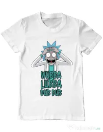 Tricou ADLER barbat Wubba Lubba Dub Dub Alb