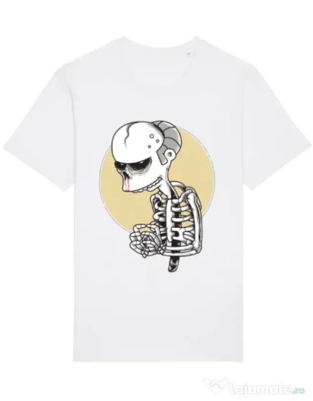 Tricou STANLEY STELLA barbat Death of Grandfather Alb