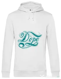 Hoodie barbat cu gluga Dope Alb