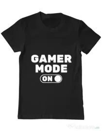 Tricou ADLER barbat Gamer mode on Negru