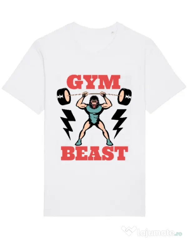 Tricou STANLEY STELLA barbat Gym Beast Alb
