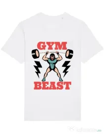 Tricou STANLEY STELLA barbat Gym Beast Alb