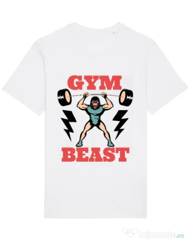 Tricou STANLEY STELLA barbat Gym Beast Alb