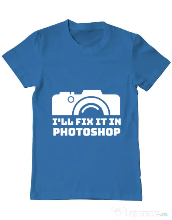 Tricou ADLER barbat I’ll fix it Albastru azuriu