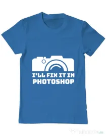 Tricou ADLER barbat I’ll fix it Albastru azuriu