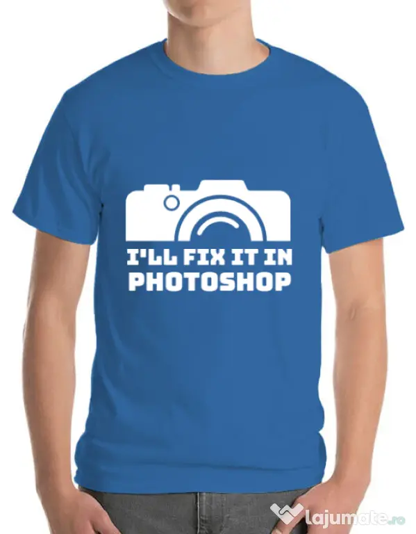 Tricou ADLER barbat I’ll fix it Albastru azuriu