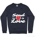 Bluza ADLER barbat Send love Denim inchis