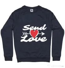 Bluza ADLER barbat Send love Denim inchis
