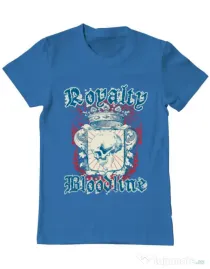 Tricou ADLER barbat Royalty bloodline Albastru azuriu