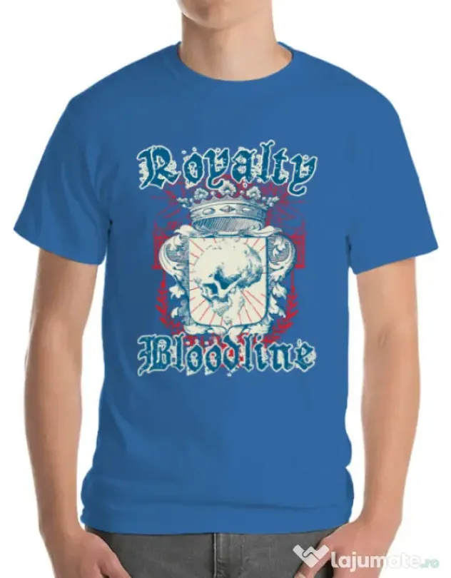 Tricou ADLER barbat Royalty bloodline Albastru azuriu
