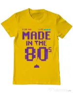 Tricou ADLER barbat Made in the 80s Galben
