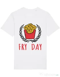Tricou STANLEY STELLA barbat Fry Day Alb