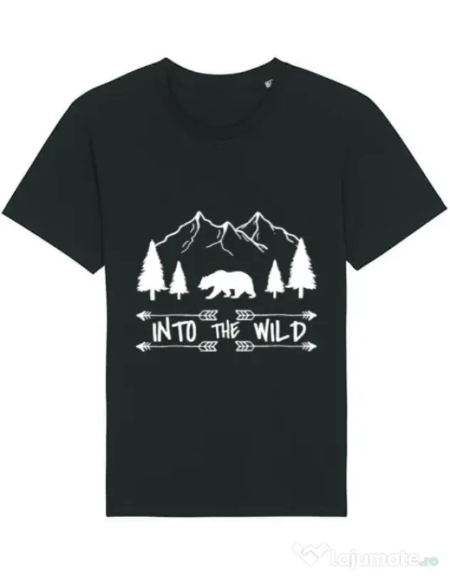 Tricou STANLEY STELLA barbat Into the wild Negru