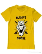 Tricou ADLER barbat Always awake Galben